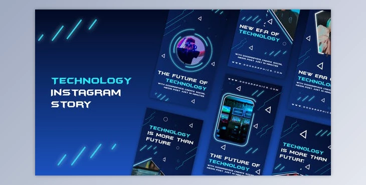 Download Technology Instagram Stories (Videohive 36266126) - AE Project