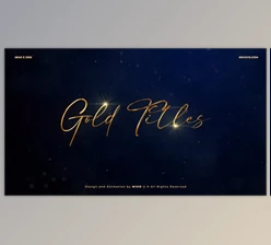 Download Gold Titles 4K (Videohive 36270232) - AE Project
