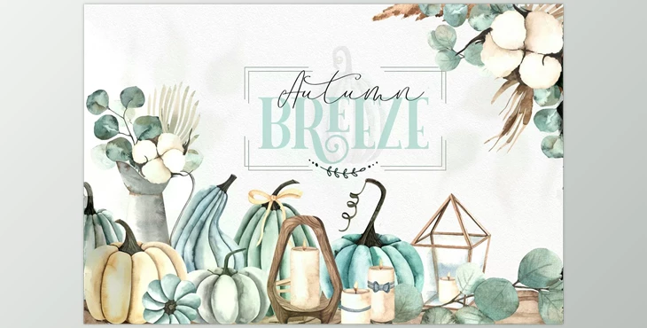 Download Autumn Breeze. Watercolor collection