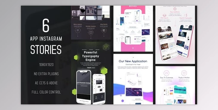 Download App / Website Instagram Stories (Videohive 36200813) - AE Project