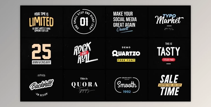 Download Animated Typography (Videohive 36319362) - AE Project
