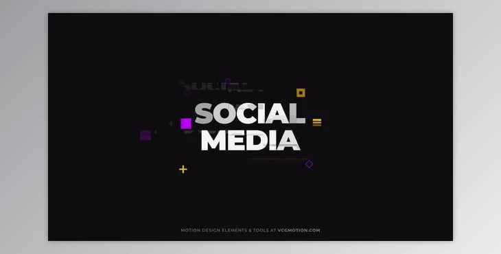 Download Social Media – Glitch (Videohive 36324387) - AE Project