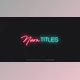 Download Titles – Neon (Videohive 36327630) - AE Project