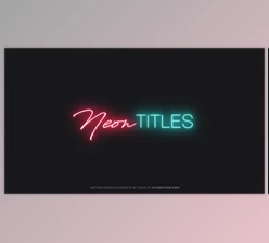 Download Titles – Neon (Videohive 36327630) - AE Project