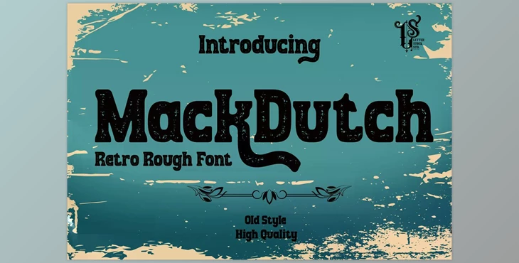 Download MackDutch – Rough decorative font