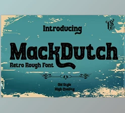 Download MackDutch – Rough decorative font