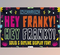 Download Hey Franky – Fun Display Font - CreativeMarket 6024272
