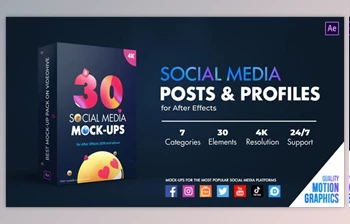 Download Social <span class='badge badge-warning'>Media</span> Posts & Profiles (Videohive 35497768) - AE Project