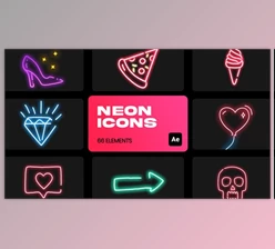 Download Neon Icons for After Effects (Videohive 36312671) - AE Project