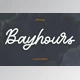 Download Bayhours Cursive Script Font