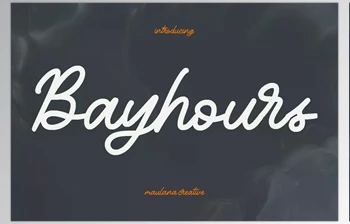 Download Bayhours Cursive <span class='badge badge-warning'>Script</span> Font
