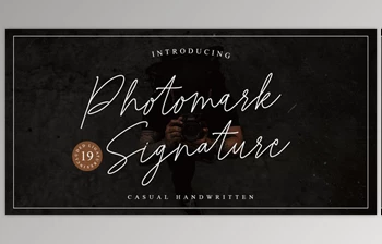 Download Photomark Signature <span class='badge badge-warning'>Font</span> - MyFonts