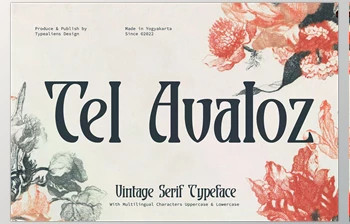 Download Tel Avaloz Typeface <span class='badge badge-warning'>Font</span>