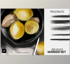 Download Realistic Marker for Procreate CreativeMarket - 6847121