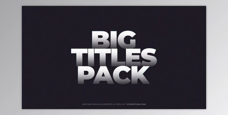 Download Titles – Big (Videohive 36360064) - AE Project