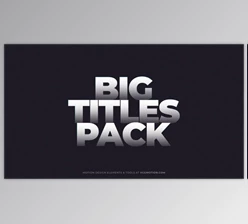 Download Titles – Big (Videohive 36360064) - AE Project