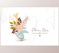 Download February Flowers floral clipart set CreativeMarket - 5927923