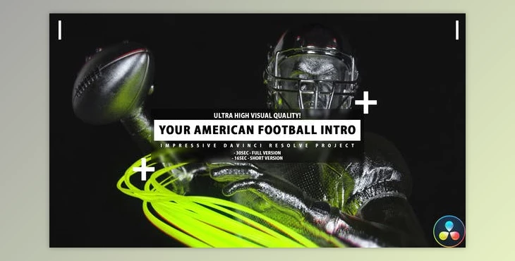 Download Your American Football Intro – Football Promo DaVinci Resolve (Videohive 35490987)