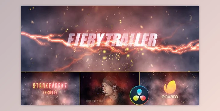 Download Videohive Fire and Smoke – Cinematic Trailer – DaVinci Resolve 33260487