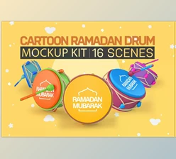 Download Cartoon Ramadan Drum Kit CreativeMarket - 7020997