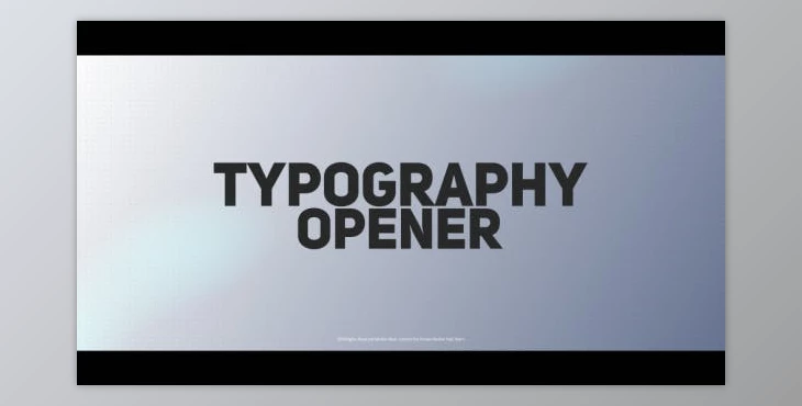 Download Typography Opener (Videohive 19866420) - AE Project