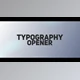 Download Typography Opener (Videohive 19866420) - AE Project