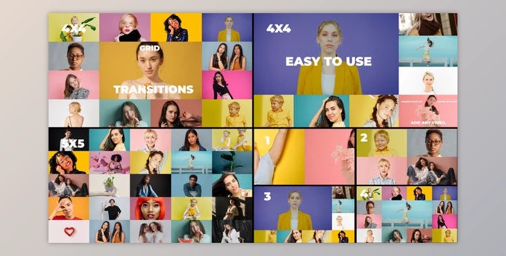 Download Grid Transition for After Effects (Videohive 36431028) - AE Project