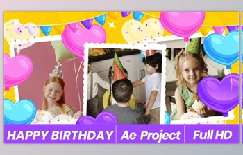 Download <span class='badge badge-warning'>Happy</span> Birthday (Videohive 36428923) - AE Project