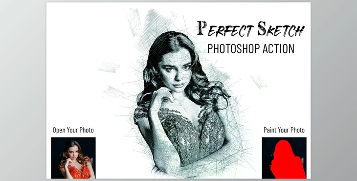 Download Perfect Sketch Photoshop Action CreativeMarket - 7037477