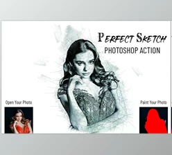 Download Perfect Sketch Photoshop Action CreativeMarket - 7037477