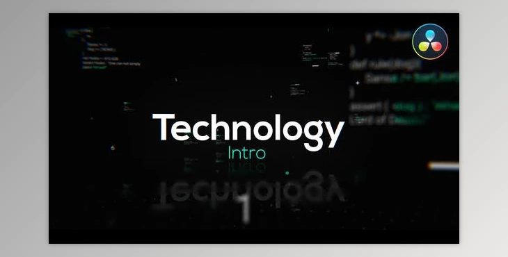 Download Technology Intro for DaVinci Resolve (Videohive 31366313)