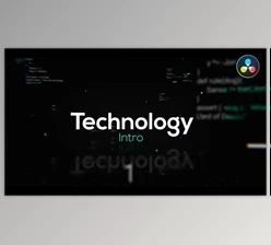 Download Technology Intro for DaVinci Resolve (Videohive 31366313)