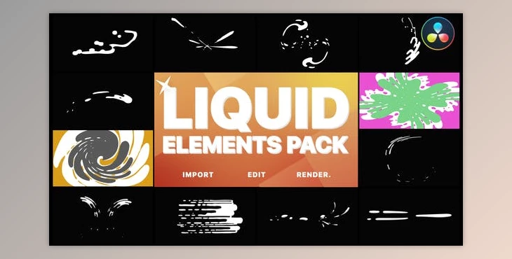 Download Liquid Elements | DaVinci Resolve (Videohive 33377772)