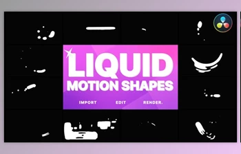 Download Liquid <span class='badge badge-warning'>Motion</span> Shapes | DaVinci Resolve (Videohive 33378580)