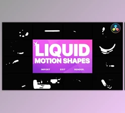 Download Liquid Motion Shapes | DaVinci Resolve (Videohive 33378580)