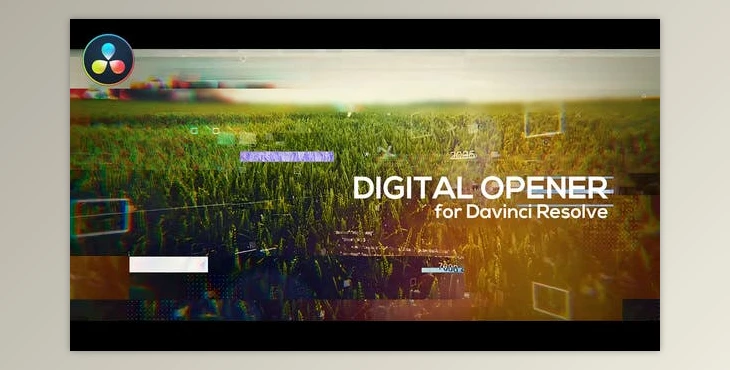 Download Glitch Digital Opener for DaVinci Resolve (Videohive 31354804)