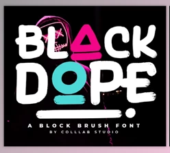 Download Black Dope - A Brush Font by Colllabstudio GraphicRiver 36350261