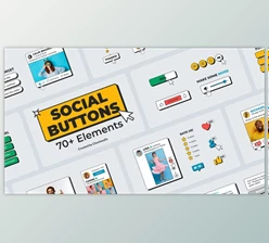 Download Social Media Buttons Pack (Videohive 35450339) - AE Project