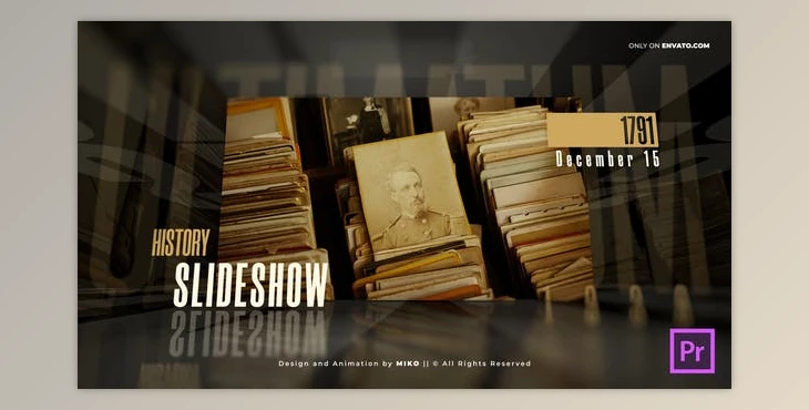 Download History Slideshow Premiere Pro (Videohive 36425114) - PR Project