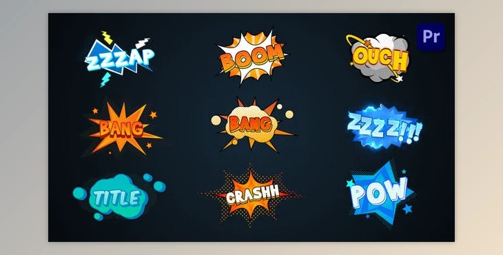 Download Comic Explosion Titles Premiere Pro (Videohive 36440977)