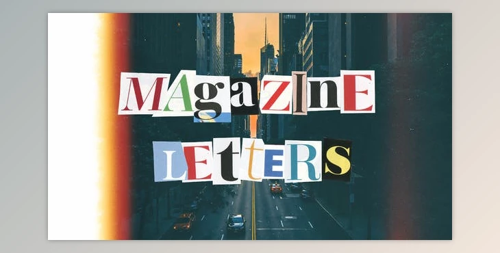 Download Magazine Cutout Letters (Videohive 36415540) - AE Project