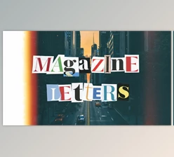 Download Magazine Cutout Letters (Videohive 36415540) - AE Project