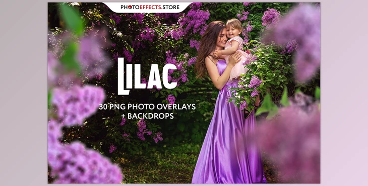 Download 30 Lilac Photo Overlays