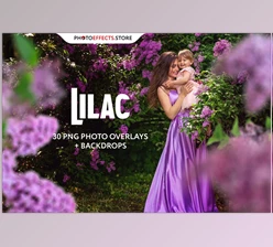 Download 30 Lilac Photo Overlays