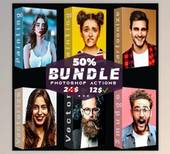 Download Bundle Cartoon Painting Photoshop Actions GraphicRiver - 36497200