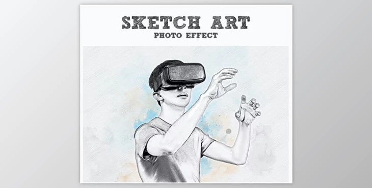 Download Pencil sketch drawing photoshop effect GraphicRiver - 35374860