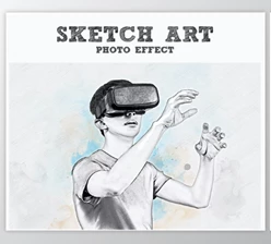 Download Pencil sketch drawing photoshop effect GraphicRiver - 35374860