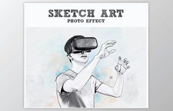 Download Pencil sketch drawing photoshop <span class='badge badge-warning'>effect</span> GraphicRiver - 35374860