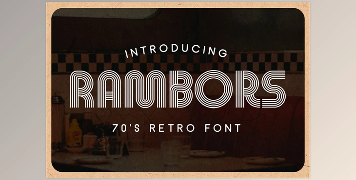 Download Rambors – Retro Font CreativeMarket 6948187