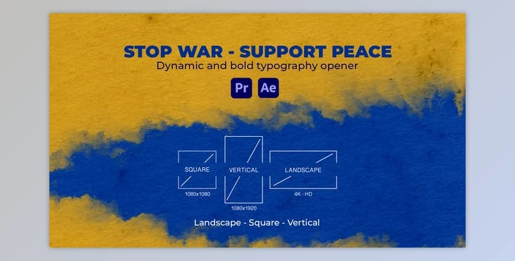 Download Stop War – Support Peace (Videohive 36571413) - AE Project